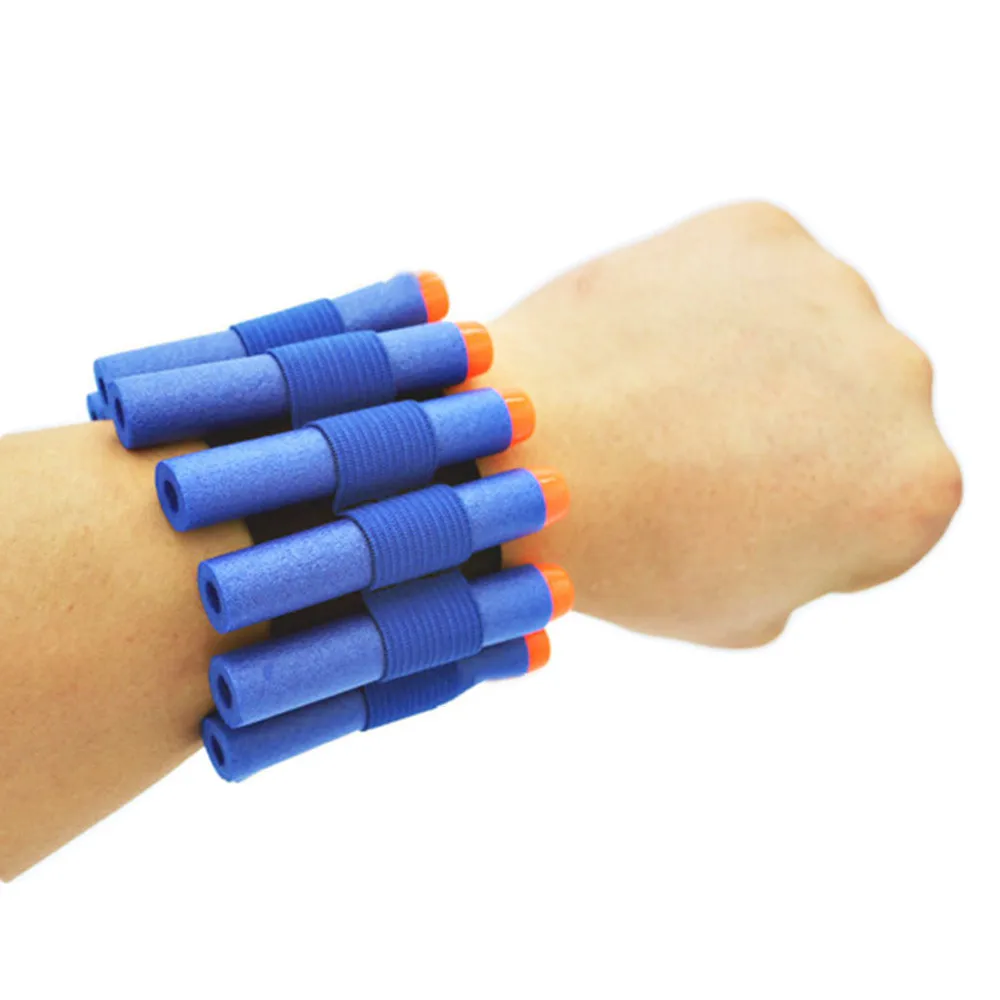 

2019Hot Sale Safety Elastic Wrist Band Storage Soft Bullets Children Toy Gun for Nerf Player Game Outdoor Equipment