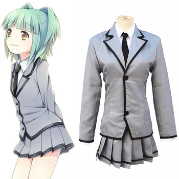 

Assassination Classroom Ansatsu Kyoushitsu Kaede Kayano Cosplay Costume Kataoka Megu Full Set School Uniform (Jacket+Skirt+Tie