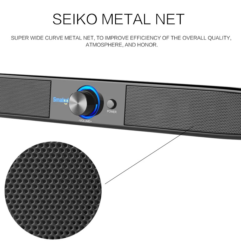 Smalody Портативный беспроводной Bluetooth динамик Саундбар 10 Вт стерео 2 0 Мини ПК