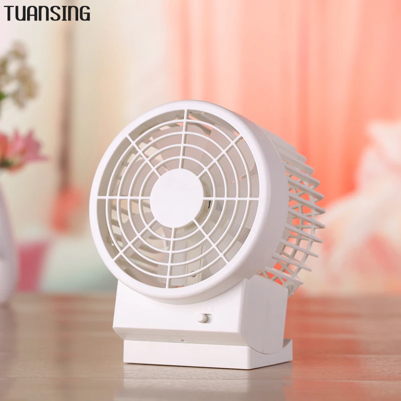 

Ultra-quiet Summer Portable Mini USB Fan Office Desk Fan Leque Air Conditioner double Blades Second Gear Speed Fans