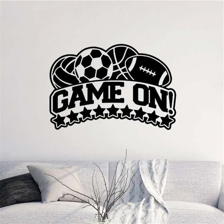 Volleyball picture sports wall sticker sticker bedroom Art Decor Home Decor Removable Vinyl Nursery Kids Room Wall Sticker MY503