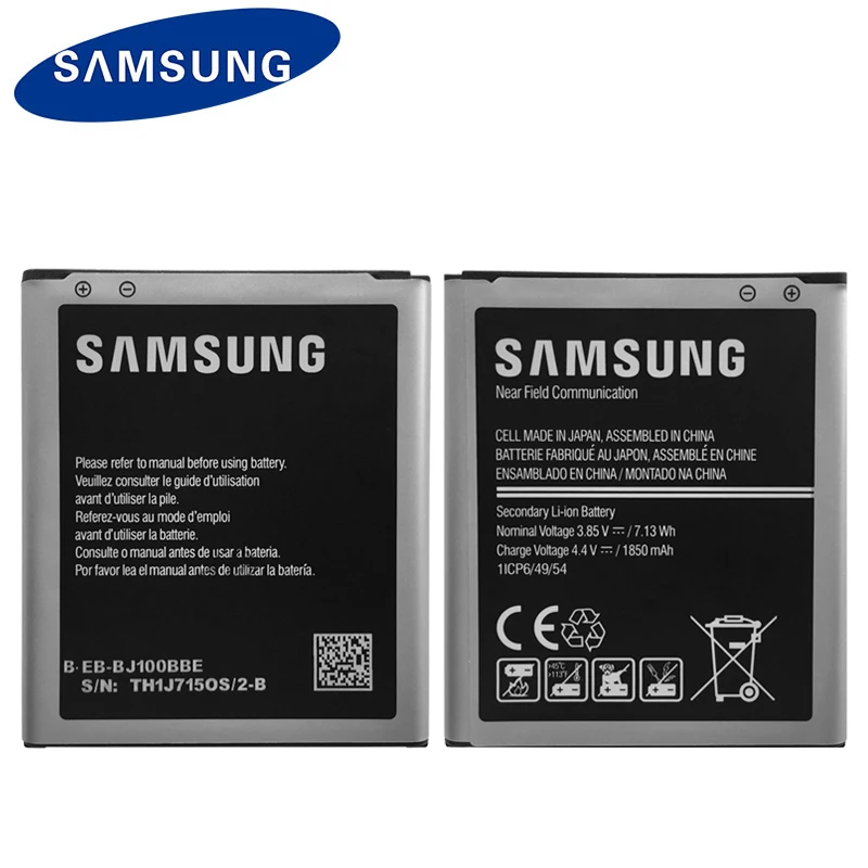 

Original EB-BJ100BBE 1850mAh Samsung Battery For Samsung Galaxy J1 (2015 VERSION) J100 J100F J100H J100FN J100M J100D With NFC