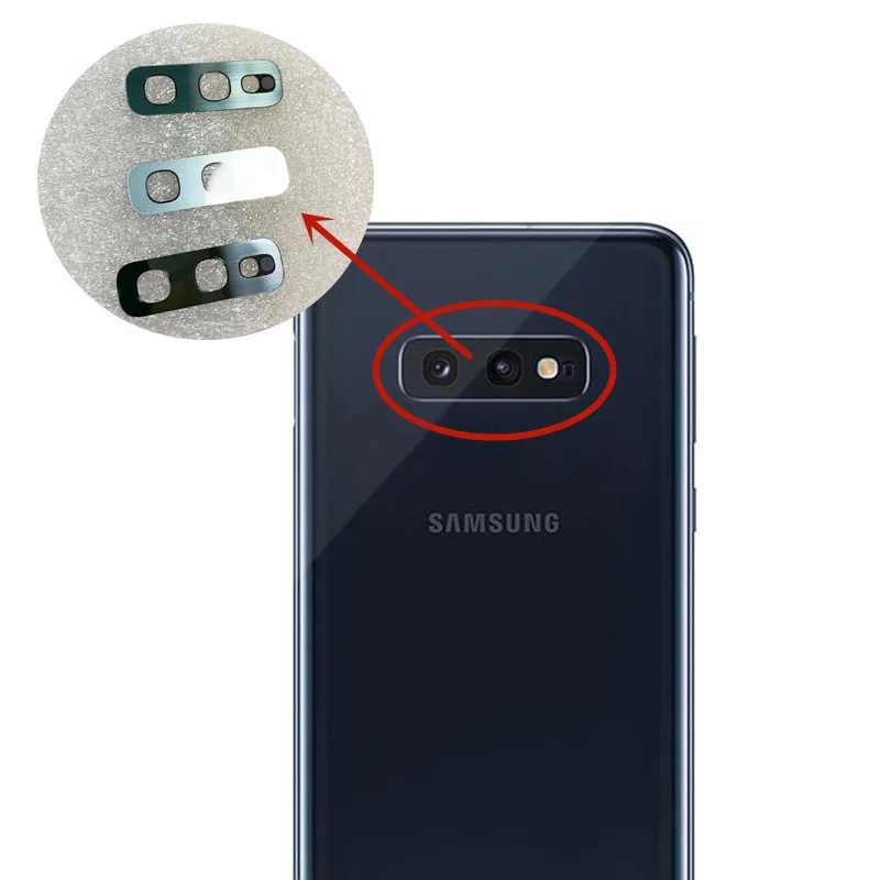Новая задняя камера стеклянная крышка объектива для samsung Galaxy S10e с клейкой лентой