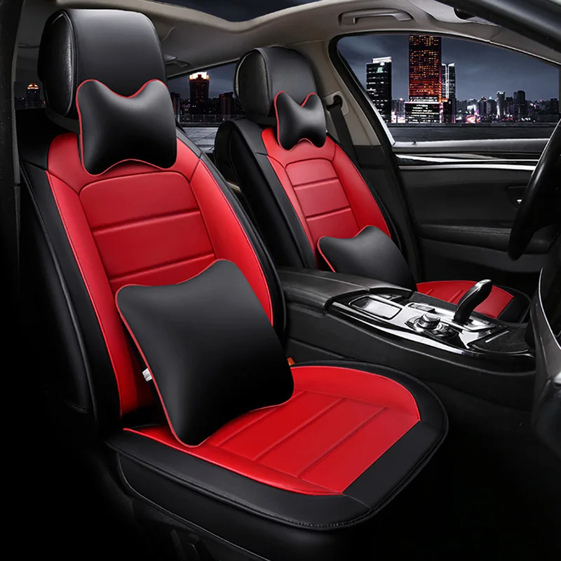 Кожаные чехлы Wenbinge на автомобильные сиденья для opel mokka seat ibiza skoda octavia a5 mercedes w210 w212