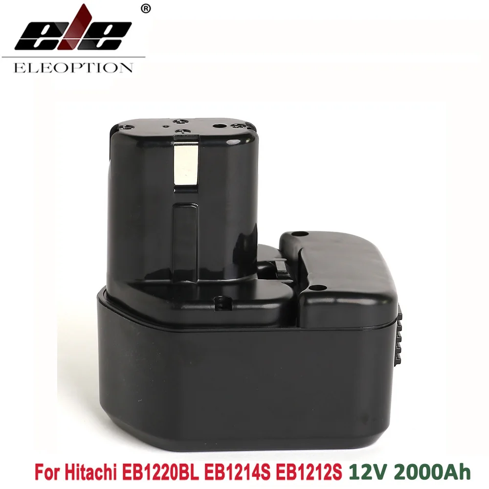 ELEOPTION 12V 2.0Ah 2000 мА/ч, Батарея для экскаватора Hitachi EB1220BL EB1214S EB1212S WR12DMR CD4D DH15DV C5D