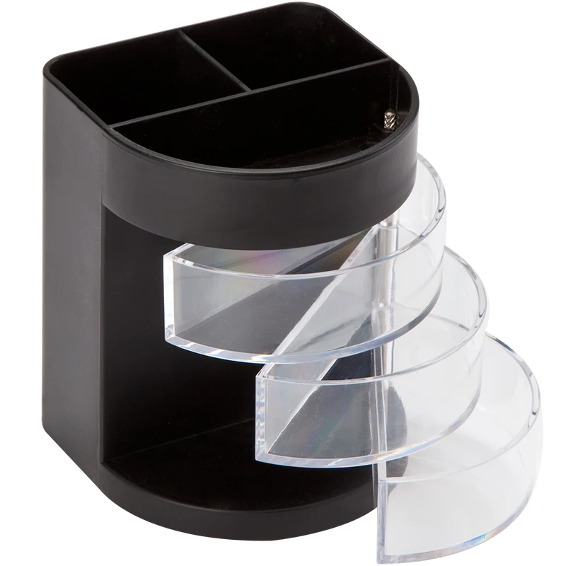 Многофункциональный контейнер для ручек Comix трехслойный прозрачный хранения