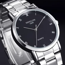 2015 Nouveau 6 Couleurs Quartz En Acier et Bracelet En Cuir Homme Mode Montre Étanche résistant aux Rayures Hommes casual Montres F3630