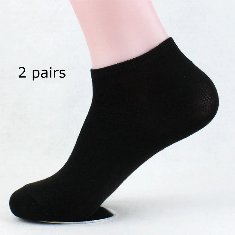 

2 Pairs Stylish Mens Boys 100% Cotton Ankle Warm Stretchy Casual Sports Socks Free Shipping