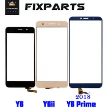 Huawei Y6 dokunmatik ekran Digitizer SCL L01 L21 L04 U21 U31 Y6 ii kamera L23 L03 L32 ATU Y6 2018 dokunmatik ekran ön cam Lens
