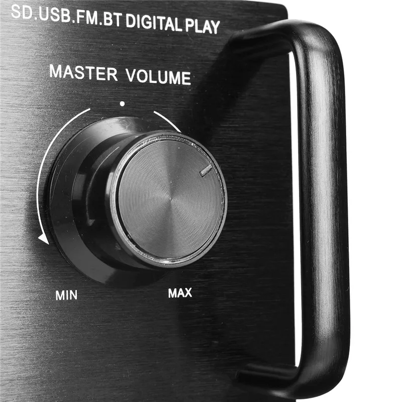 Amplificador de Audio de música Digital para el hogar inalámbrico de 2000 W 4 ohm bluetooth 4,0 versión estéreo amplificador de Karaoke compatible con 2 MIC FM RC Amplificador de Audio de música Digital para el hogar inalámbrico de 2000 W 4 ohm bluetooth 4,0 versión estéreo amplificador de Karaoke compatible con 2 MIC FM RC
