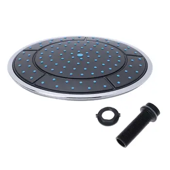 

Round Shape Bathroom Top Shower Head Straight Screw Rainfall Showering Sprayer G1/2" Plastic Shower Head