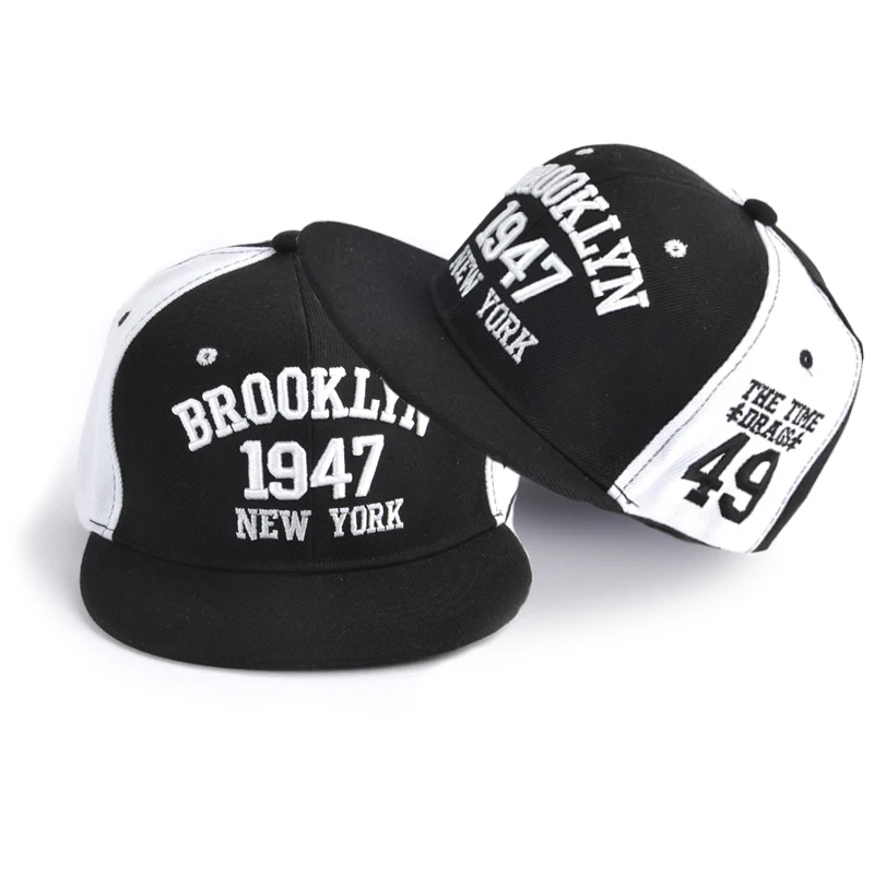 

Hot Letter Embroidery Couple Baseball Caps Flat Snapback Hip Pop Caps For Women Panel Full Cap Hat Baseball Straight Brim Hat