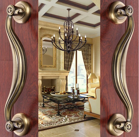 

Door shake handshandle european-style villa door shake handshandle archaize wooden door handle KD-8326