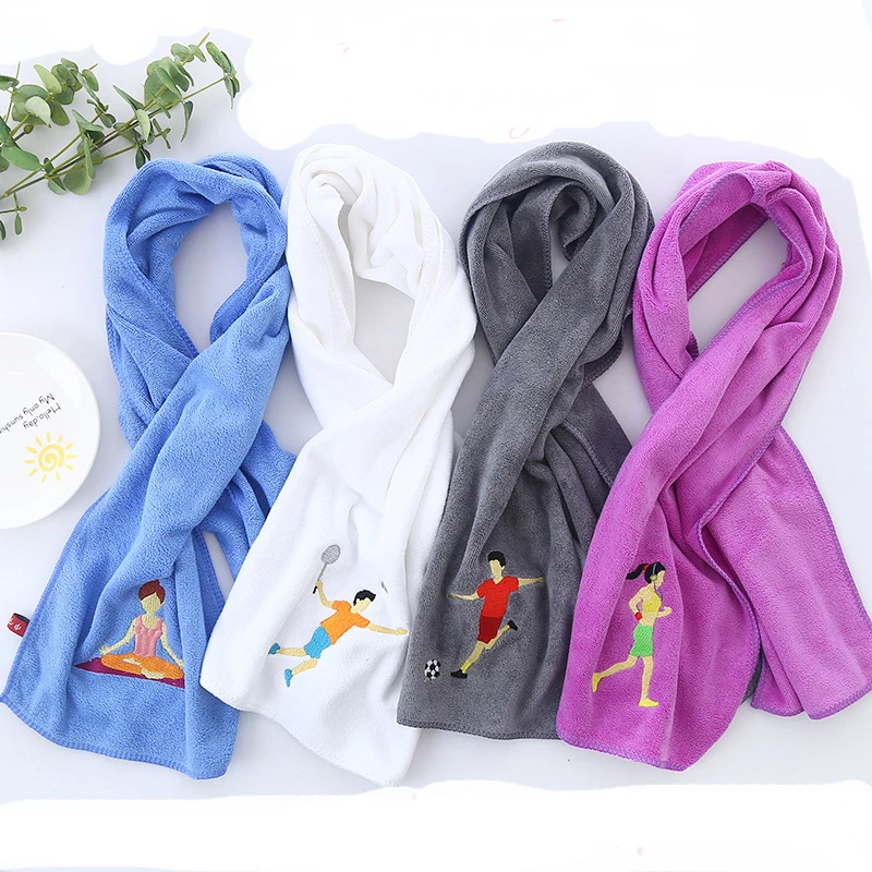 

Yoga Sport Wipe Sweat Towel Quick-Drying Cold Sense Summer Fitness Sweat-absorbent Head Hanging Towels
