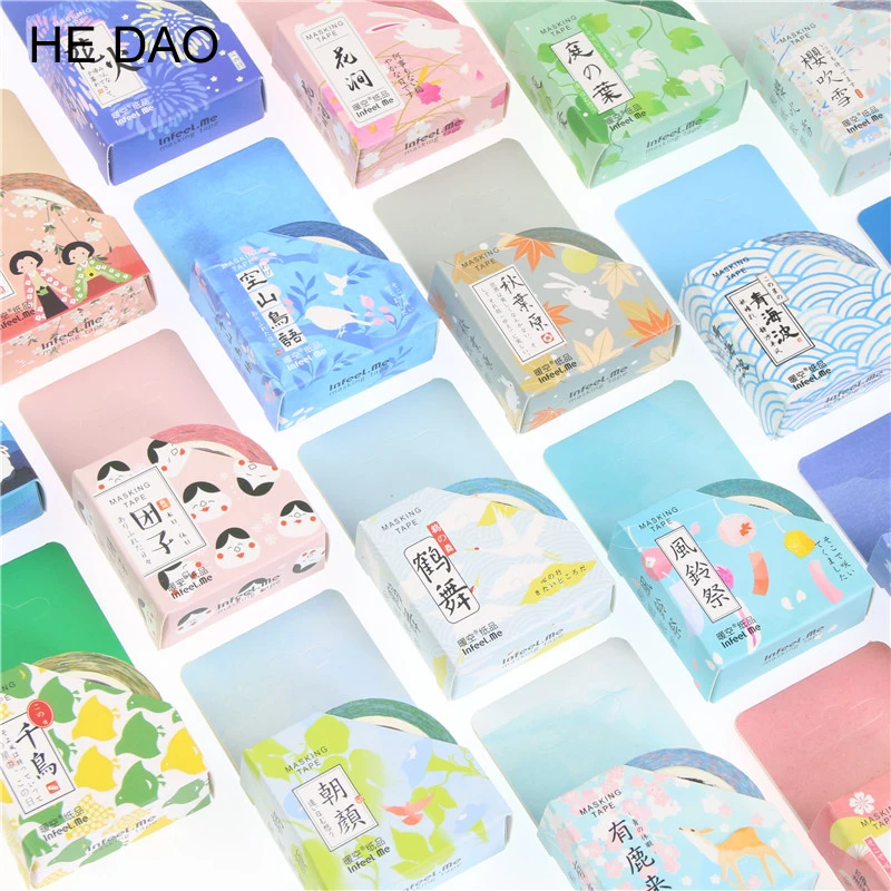 

Novelty Kyoto Decoration Japanese Nail Decorative Washi Tape DIY Scrapbooking Masking Tape School Office Supply