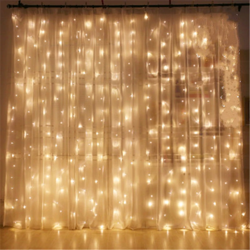 

3*3M/6*3M Led curtain light led fairy string lights fairy lights Christmas lights for wedding home garden party decoration