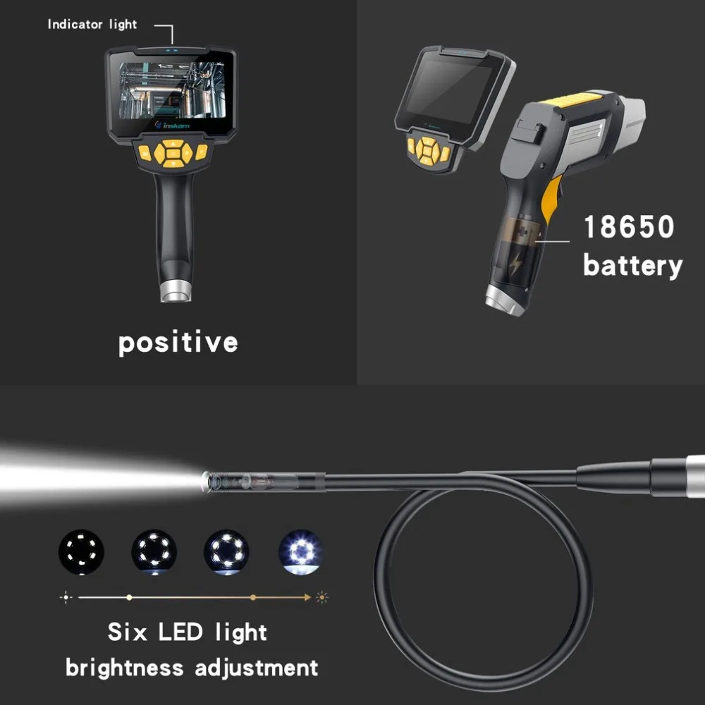 Professional Digital LCD 4.3 Inch Screen Handheld Inspection Camera System Recording Endoscope Monitor Machine