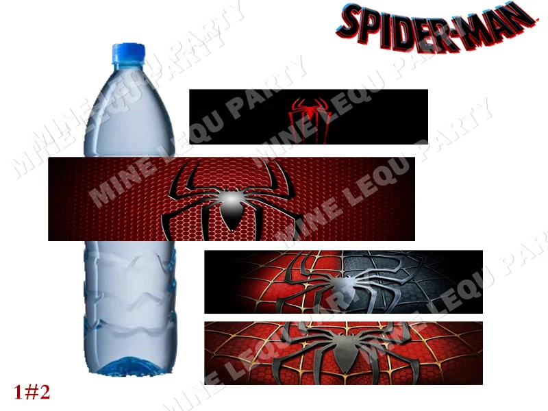 6pcs Set Marvel Comics Movie Batman Water Bottle Label Kids Birthday Party Christmas Decorations Stickers Buy At The Price Of 0 98 In Aliexpress Com Imall Com