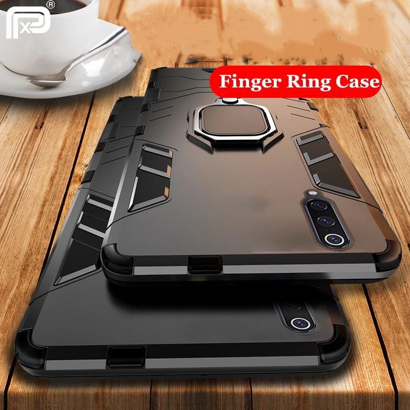 For Xiaomi Mi 9 Case Ring Holder Armor Bumper Back Cover For Xiaomi Mi9 Mi 9 SE Phone Case Finger Ring Shockproof Fundas