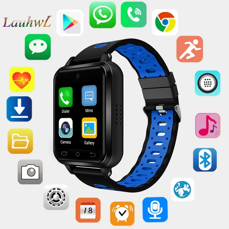 

3G Smart Watch Android 6.0 with 2MP camera WiFi GPS Bluetooth smartwatch heart rate monitor IP67 waterproof wearable watches