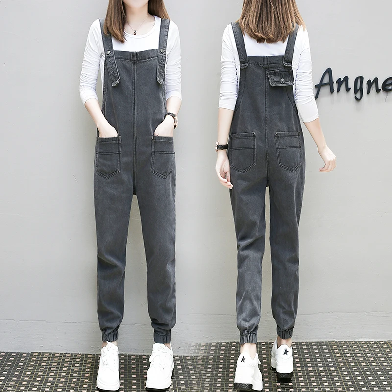 

Large Size Harlan Jeans Overalls Spring Summer Double Pocket Strap Jumpsuits Women Slim Sexy Jumpsuit Womens Denim Rompers Pants
