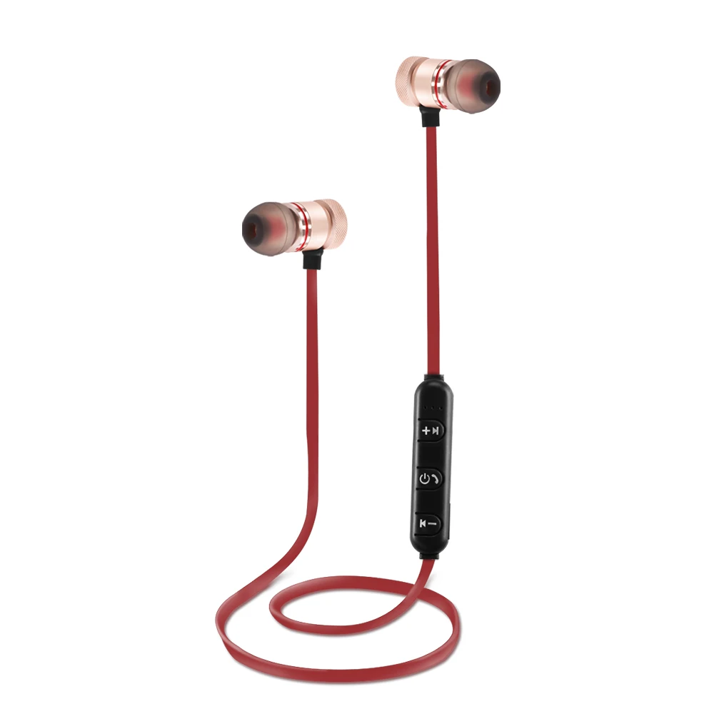 FORNORM Rechargeable Wireless Bluetooth Sports Headphones Earbuds Built