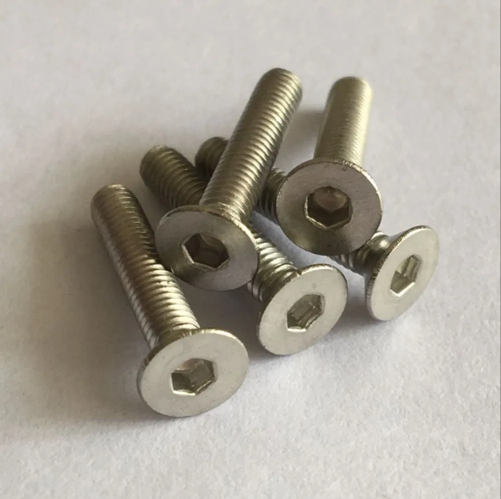 M8 10pcs allen screws hex countersunk bolts inside hexagonal screw