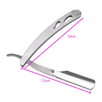 

Men Straight Edge Razor for Barber Folding Shaving Knife Shaver Without Blade Hair Removal Tools Stainless Steel 21.5cm