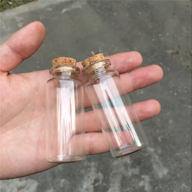 Glass Bottles With Cork 50PCs 10ml 20ml 25ml 30ml 40ml 50ml 60ml Empty Bottles Jars Containers Vial Crafts