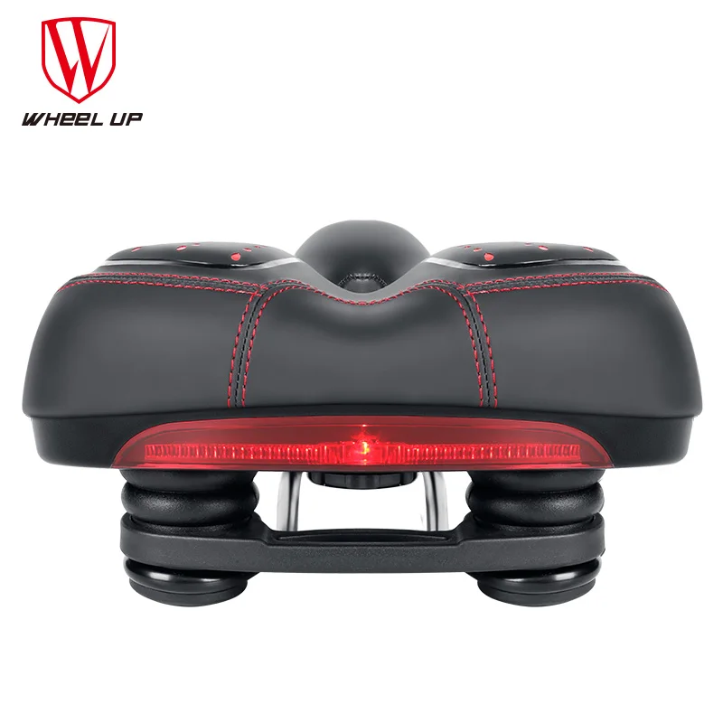 

Bicycle Saddle Hollow Silica Gel Breathable Elastic Comfortable Cushion Men Women mtb Bike Bicycle Shockproof Taillight Saddle