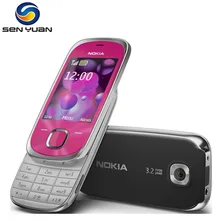 7230 разблокированный Nokia 7230 3g мобильный телефон 3.2MP камера Bluetooth FM JAVA MP3 дешевый сотовый телефон