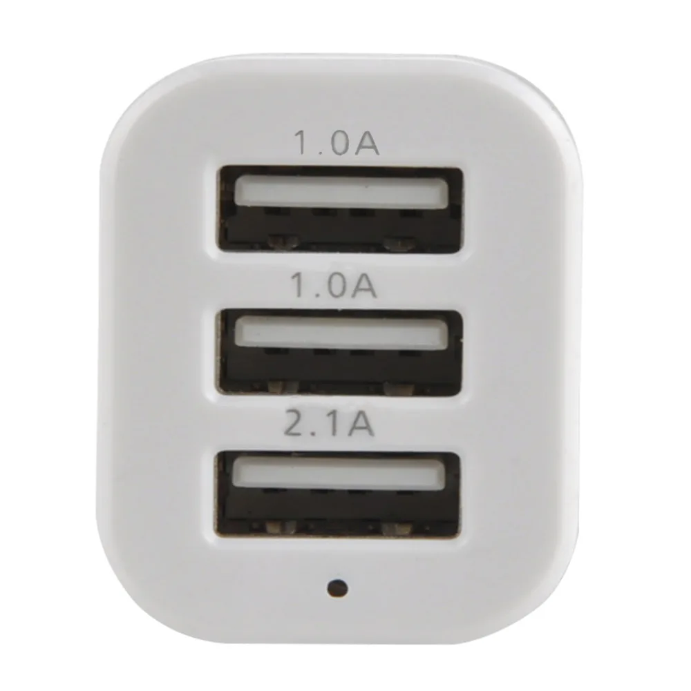 Универсальное автомобильное зарядное устройство с 3 портами USB 5 В 4 1 А usb порта для