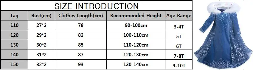 Платья Снежной Королевы для девочек; маскарадный костюм; платье принцессы Анны и Эльзы для дня рождения; детская одежда для девочек; Elza Vestido