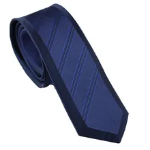 Для мужчин костюм Галстуки Дизайн темно-синий границы с синим Диагональ галстук узкий галстук 6 см Сорочки выходные для мужчин свадебные галстук Gravatas