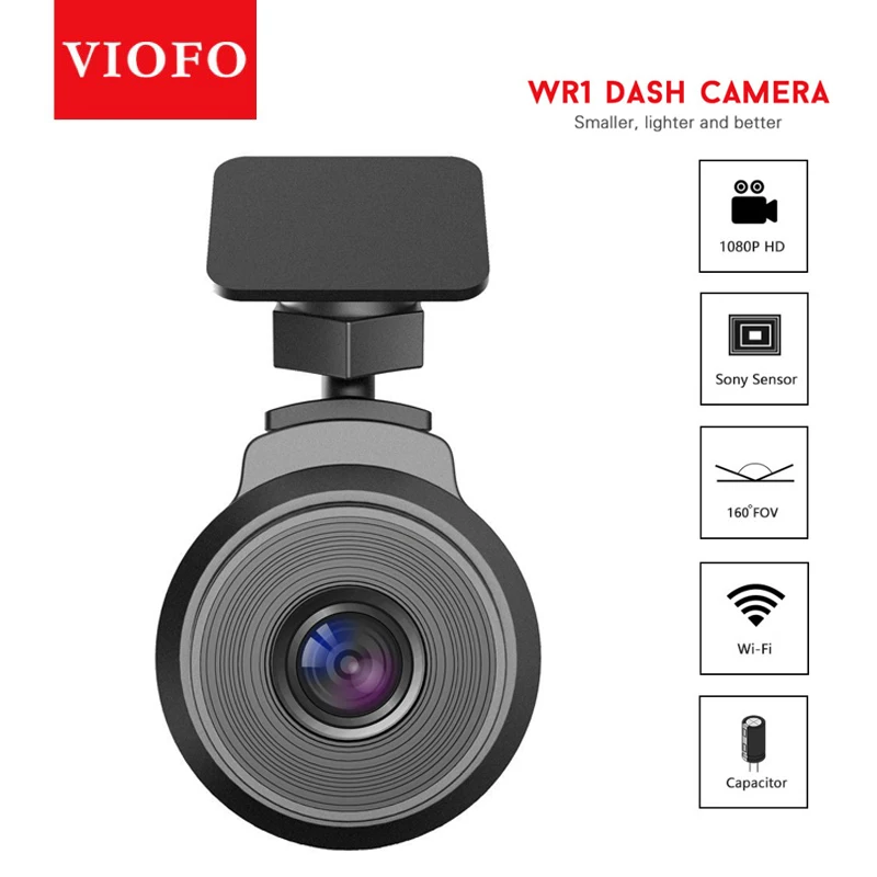 VIOFO WR1 Wi Fi конденсатор IMX323 датчик HD 1080P 30fps 160 градусов Novatek 96655 чип Автомобильный