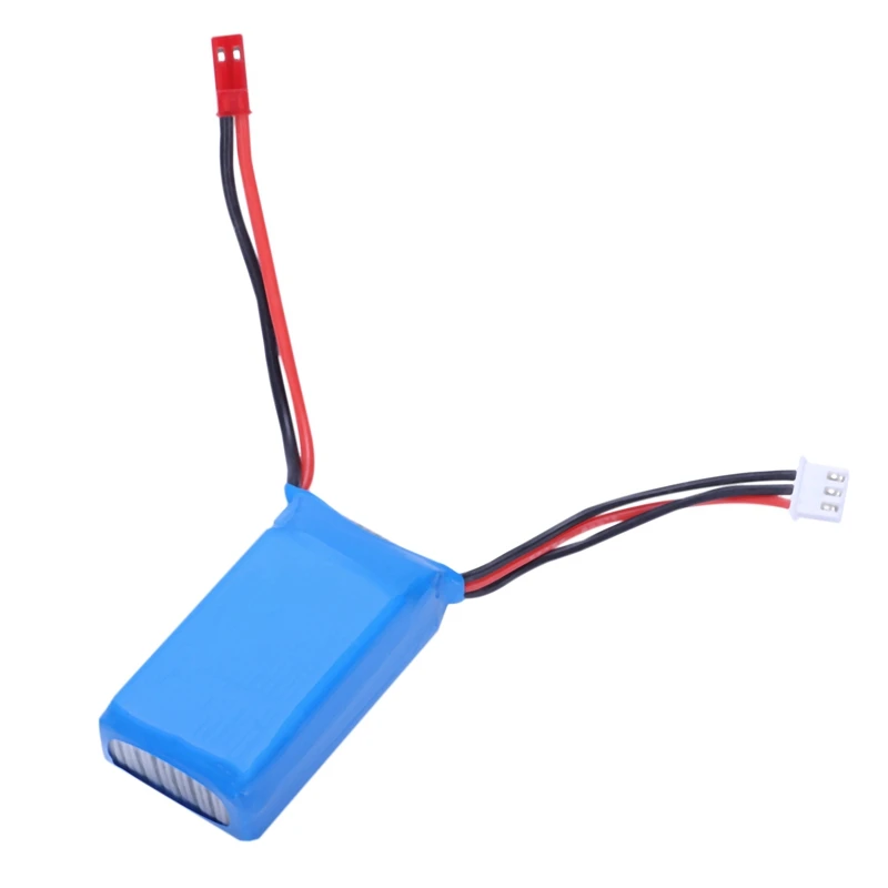 JABS 2Pcs 7.4V 1100Mah 25C 2S Lipo Battery Jst Plug Rechargeable For Wltoys A949 A959 A969 A979 Rc Car Airplane Drone