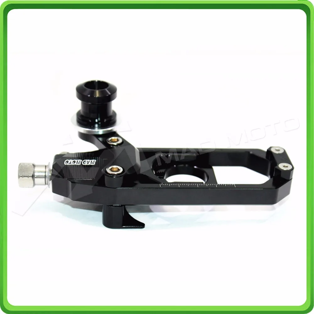 Motorcycle Chain Tensioner Adjuster with bobbin fit for APRILIA RSV4 2009 2010 2011 2012 2013 2014 Black (10)
