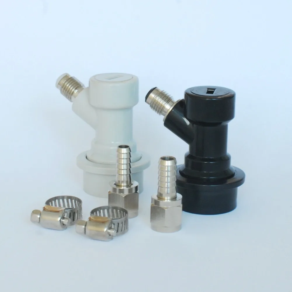 

Ball Lock Becker Homebrew Keg Tap MFL Coupler Set - World Free Shipping
