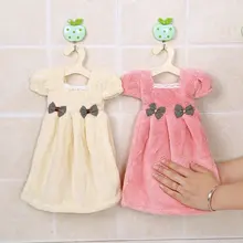 Креативный впитывающий коралловый флис принцесса юбка-полотенце для рук детское махровое полотенце Милая форма для детей Прямая поставка