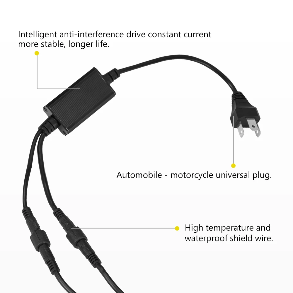 2 шт. H4 светодиодный объектив Мини-проектора Conversion Kit 6500 к фара Hi/короче спереди и длиннее сзади) луч 10000LM лампы Автомобильные 12 V/24 V