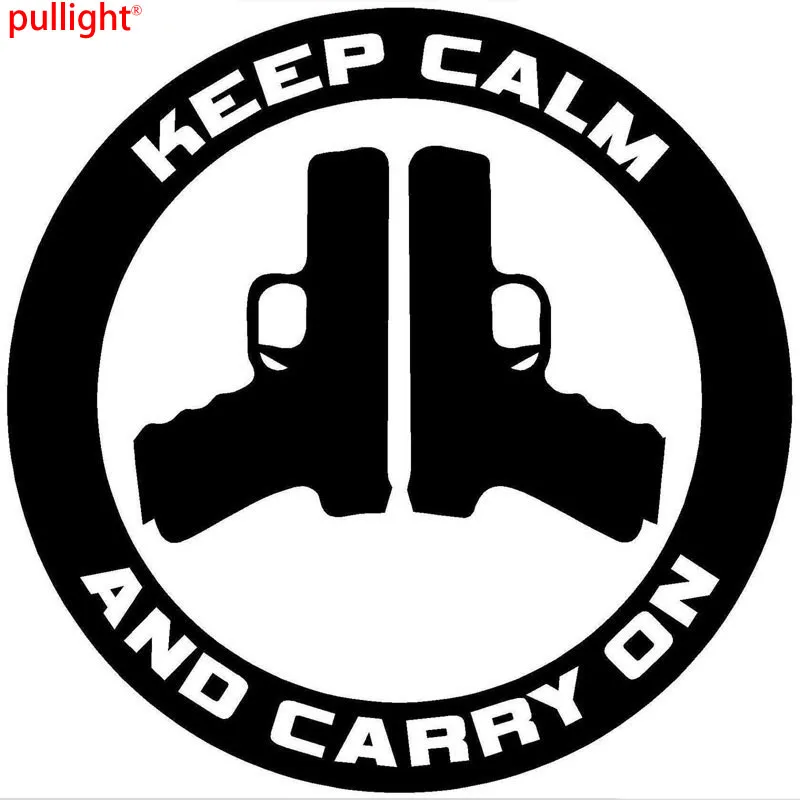 Keep Calm and Carry On Gun Control Decal Car Stickers Vinyl Stylingin