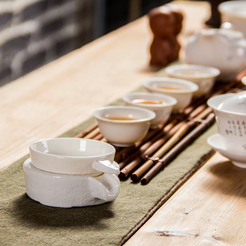 Чайные ситечки утечка керамика фарфор керамический чайный набор кунг-фу фильтр китайский чайный сервиз чайное ситечко, чай чашка и блюдце наборы D019