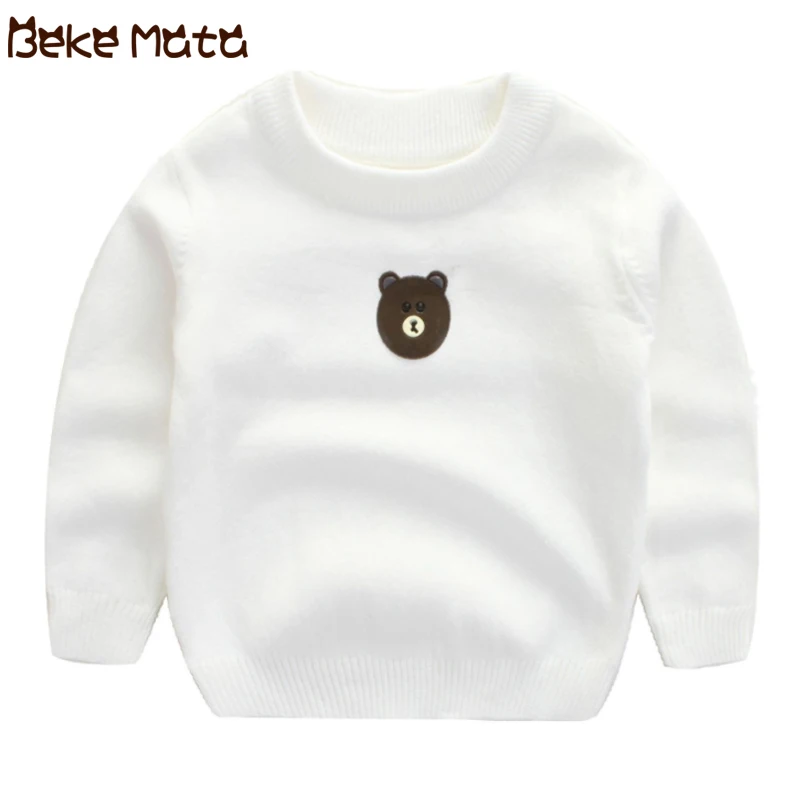 

BEKE MATA Baby Sweater For Girls Winter 2018 Cartoon Bear Knitted Toddler Boy Sweater Kids Pullover Warm Children Clothing 2-7Y