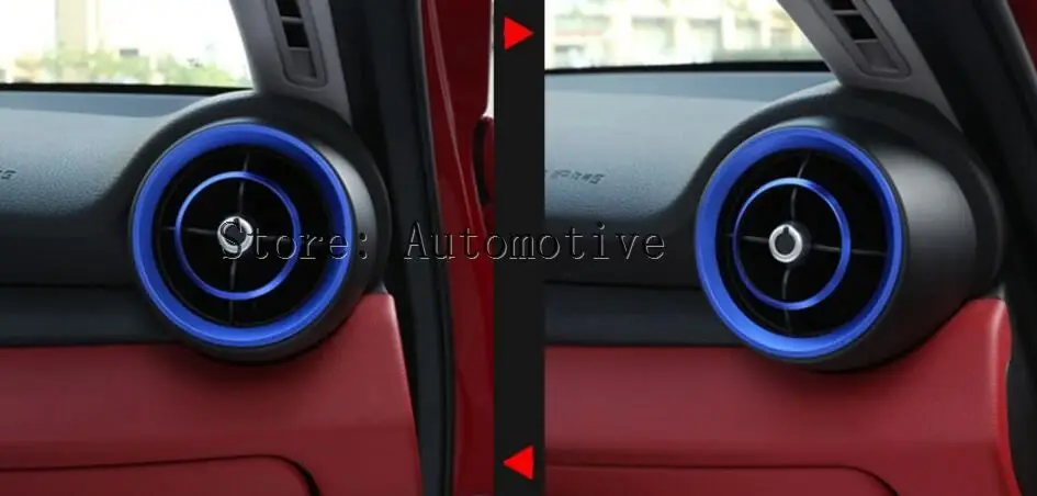 

Dashboard Side Air Vent Outlet Cover Ring 4pcs For Alfa Romeo Giulia 2017