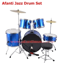 5 font b Drums b font 2 Crash Cymbals Blue color Afanti font b Music b