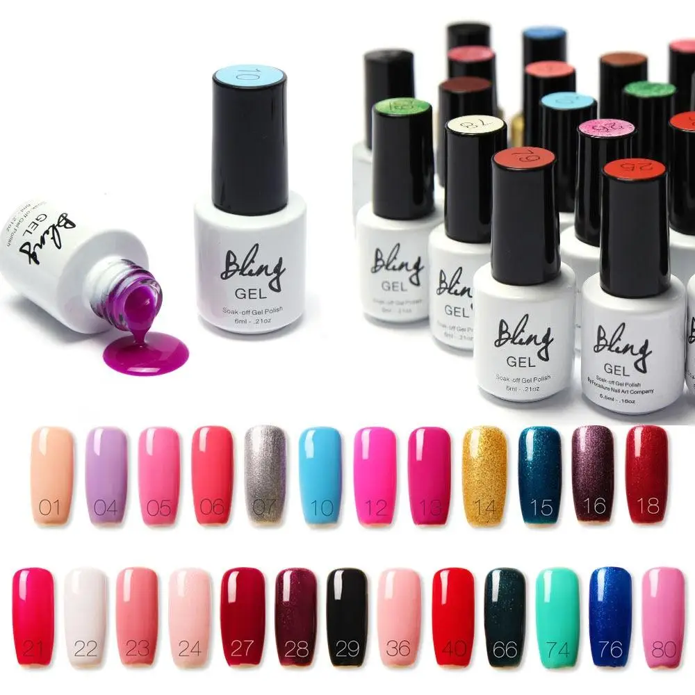 

Bright Color Soak-off Nail Polish Gel Long Lasting Nail Polish Lacquer LED UV Enamel Gel Nail Art Fashion for Beauty