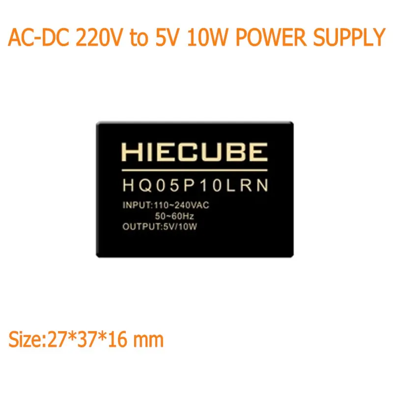 Водонепроницаемый AC DC 220 V to 5V 2A 10W модуль источника питания трансформатора HQ05P10LRN v