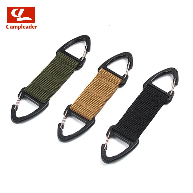 

High Strength Nylon Backpack Hanging Camping Webbing Belt Clip Climbing Carabiner Buckle Key Chain Hook Outdoor Tools CL133