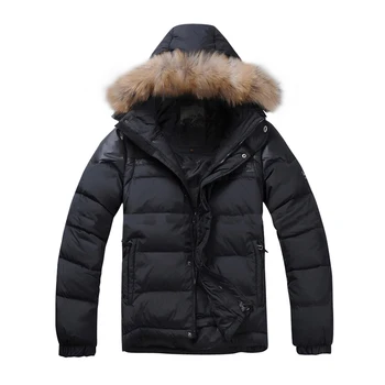 

2020 New Arrival Winter Men Down Jacket Down Duck Man Jacket Real Raccoon Fur Sleeves Detachable Hooded Down Jackets Winter Coat