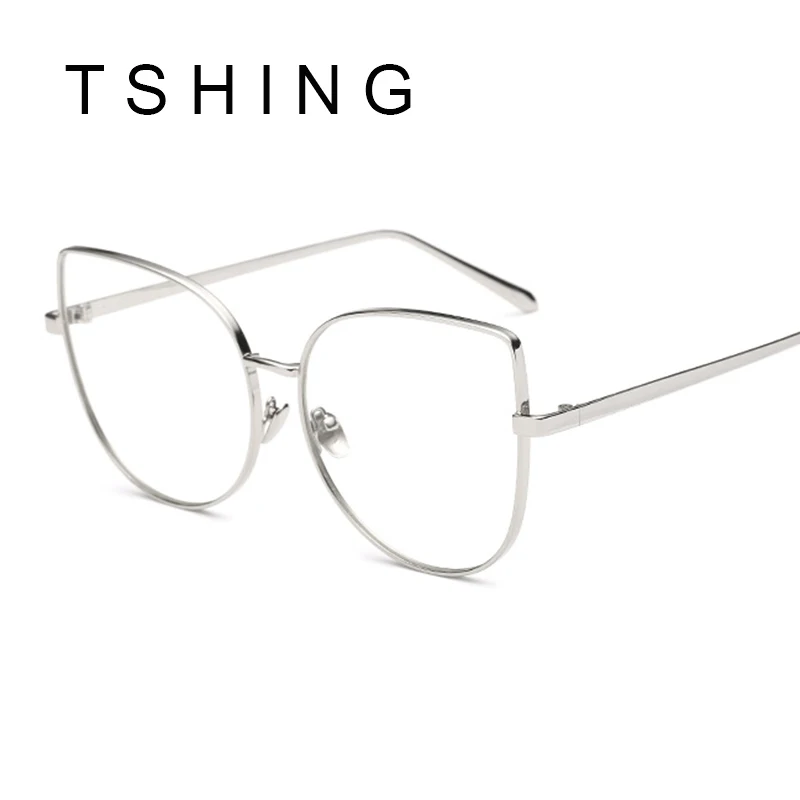 TSHING Moda Occhio di Gatto Occhiali Da Vista Ottica Donna Uomo Nuovo  marchio di Occhiali Lenti Chiare Occhiali In Metallo Telaio Retrò Per La  Femmina maschio|glasses frame retro|glasses frameglasses frames fashion -